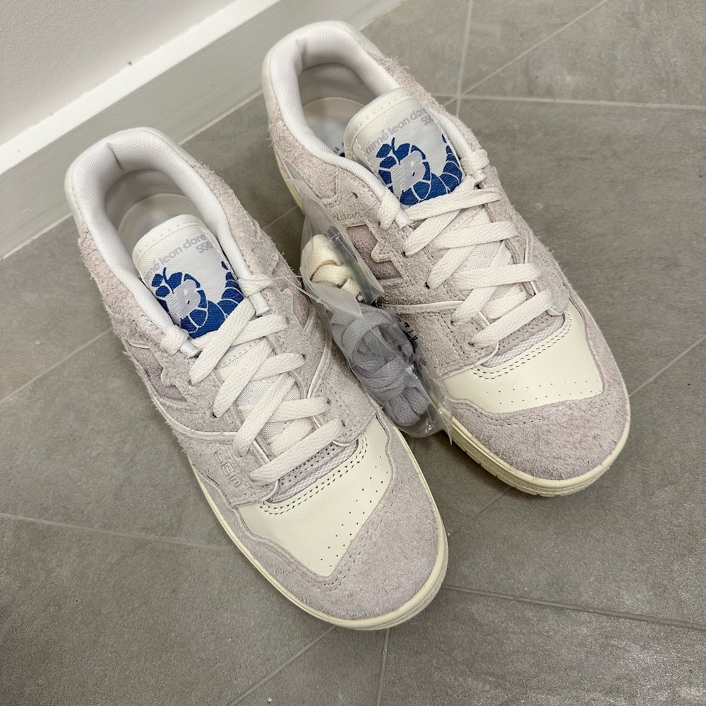 New Balance x Aime Leon Dore 550 Sneakers Gray Suede white blue 6.5 NIB - Picture 4 of 8